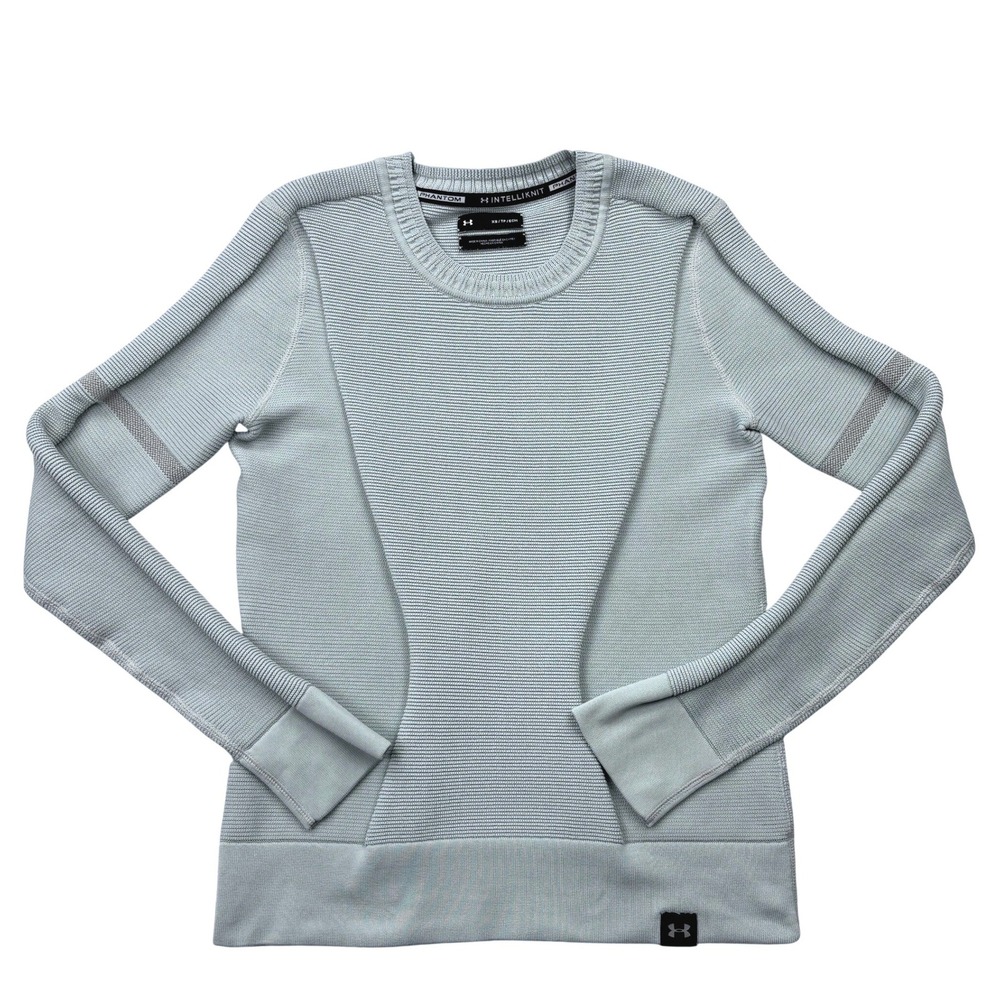 Under‎ Armour IntelliKnit Phantom Sweater Womens Size XS Sage Green Athletic